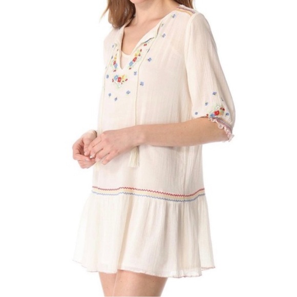 MES DEMOISELLES Floral Embroidery Intricate Tunic Top Sz EU 38 US 6 EXCELLENT - Picture 3 of 8